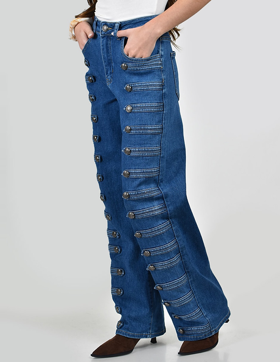 Jeans wide leg para mujer 4