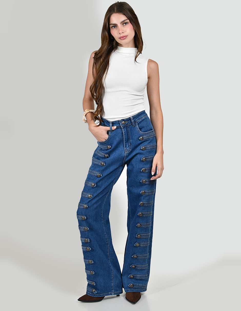 Jeans wide leg para mujer 5