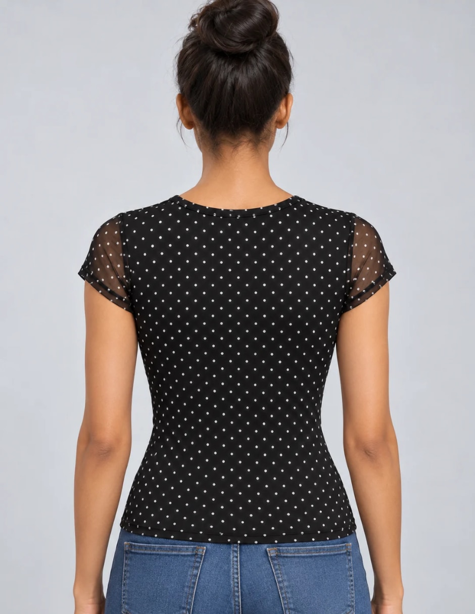 Blusa manga corta para mujer 2