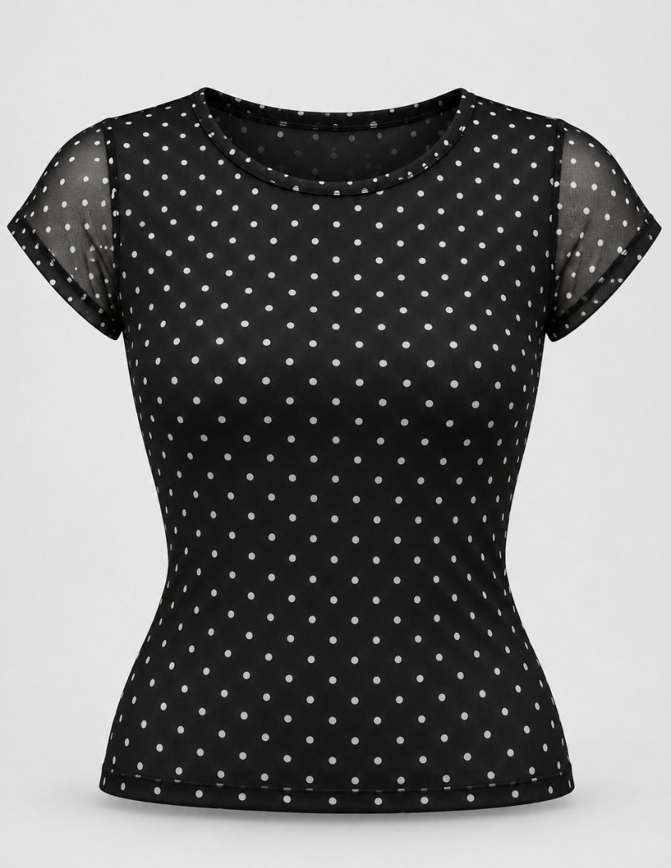 Blusa manga corta para mujer 5