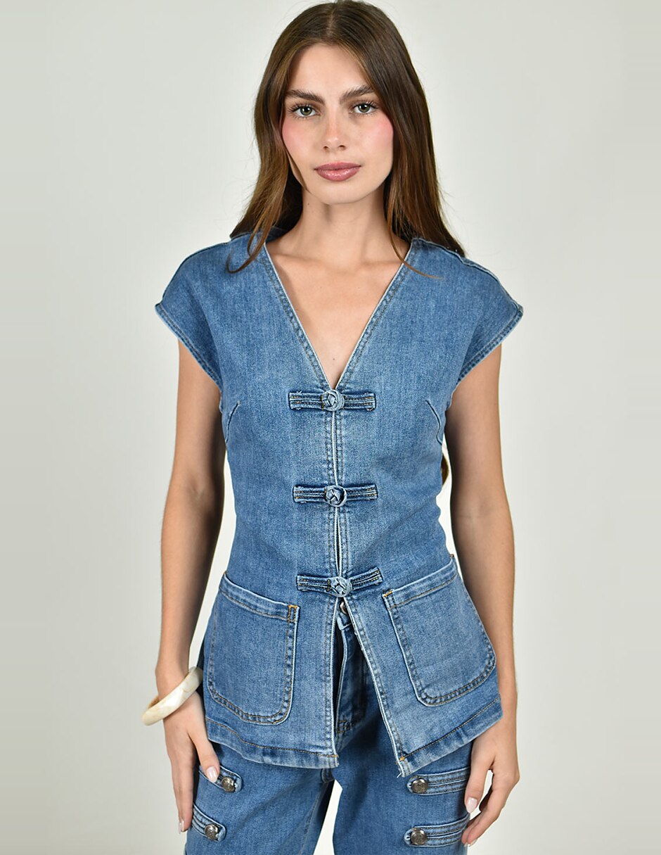 Blusa manga corta para mujer 5