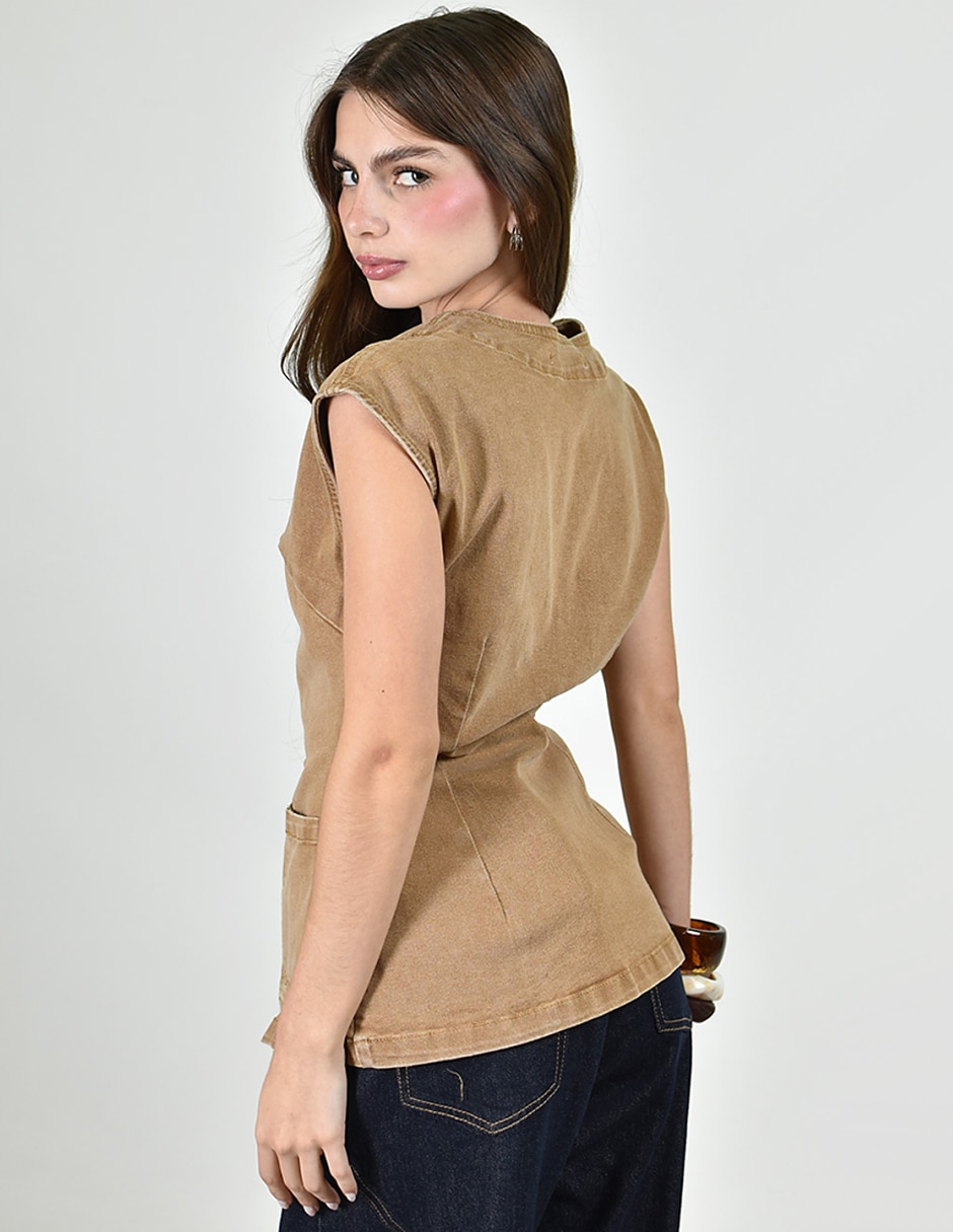 Blusa manga corta para mujer 3