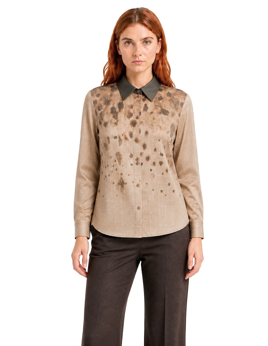 Blusa manga larga para mujer