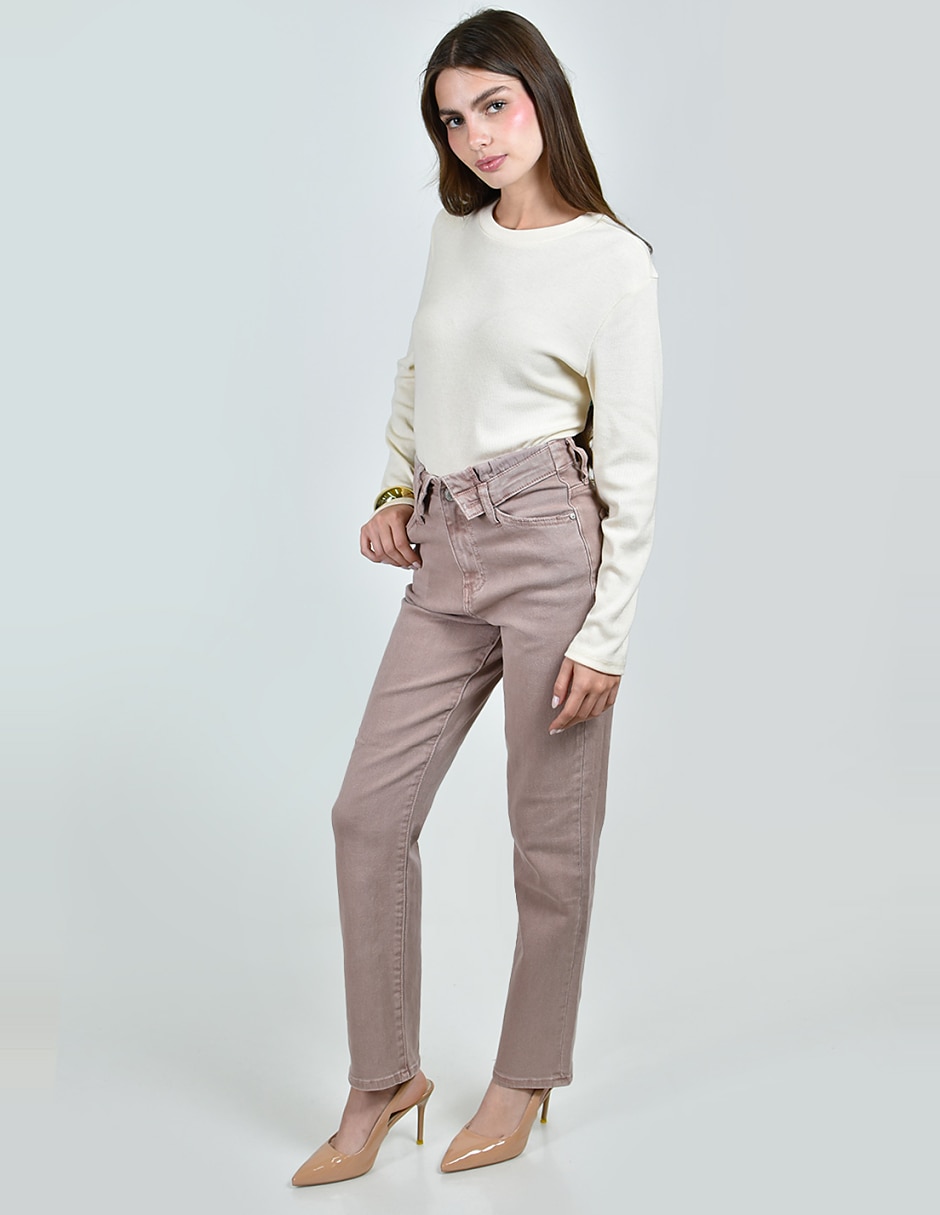 Jeans straight para mujer 2