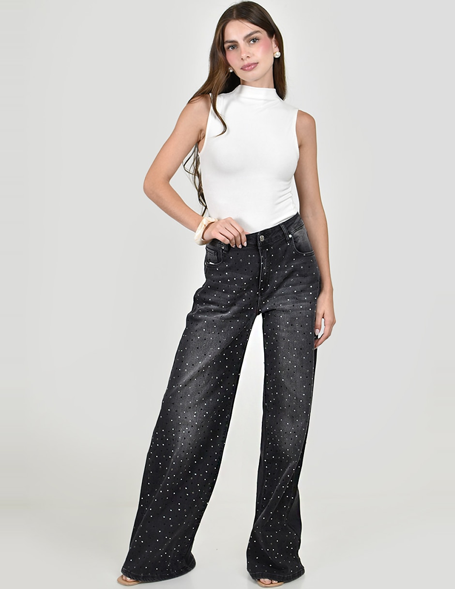 Jeans wide leg para mujer 4