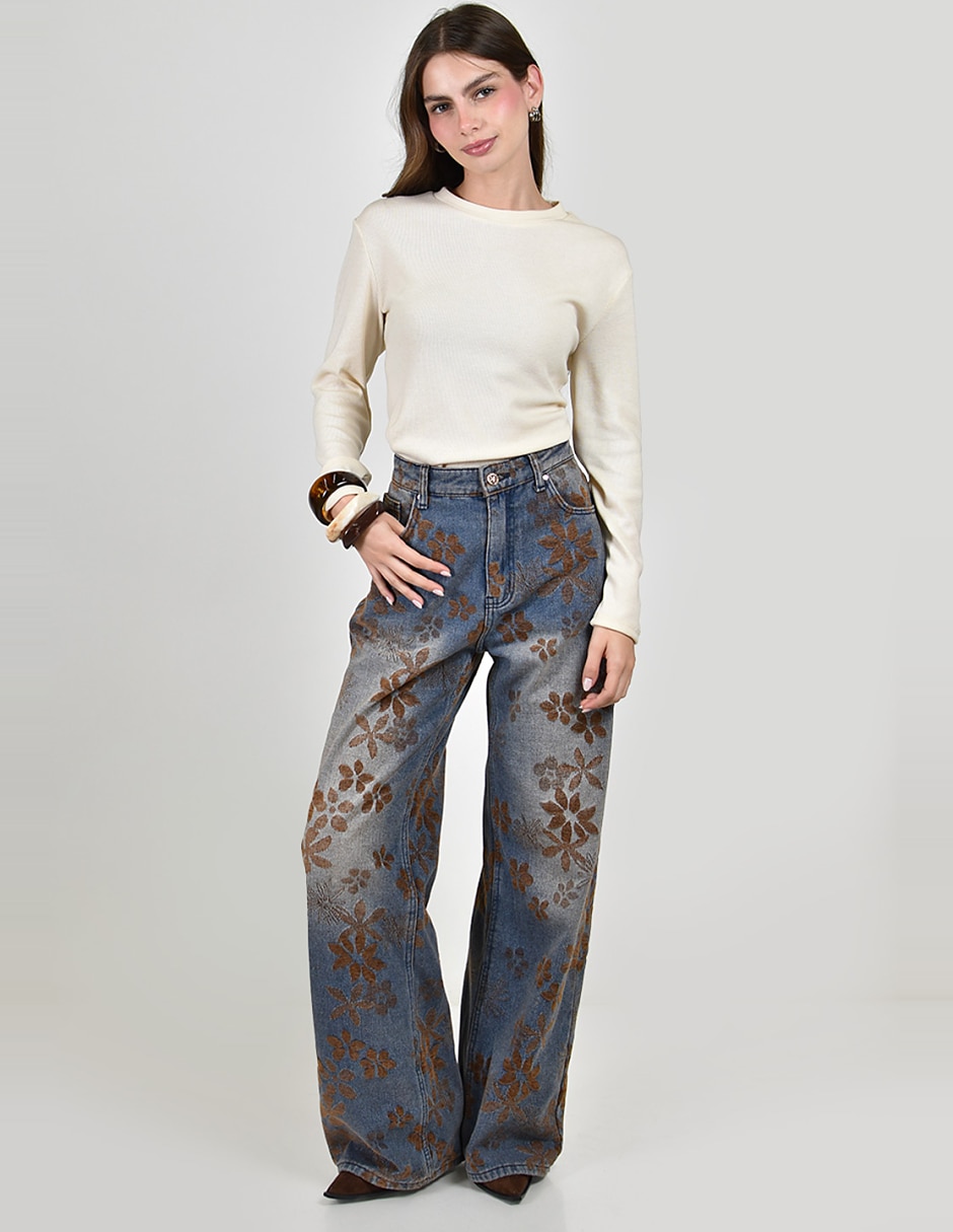 Jeans wide leg para mujer 5