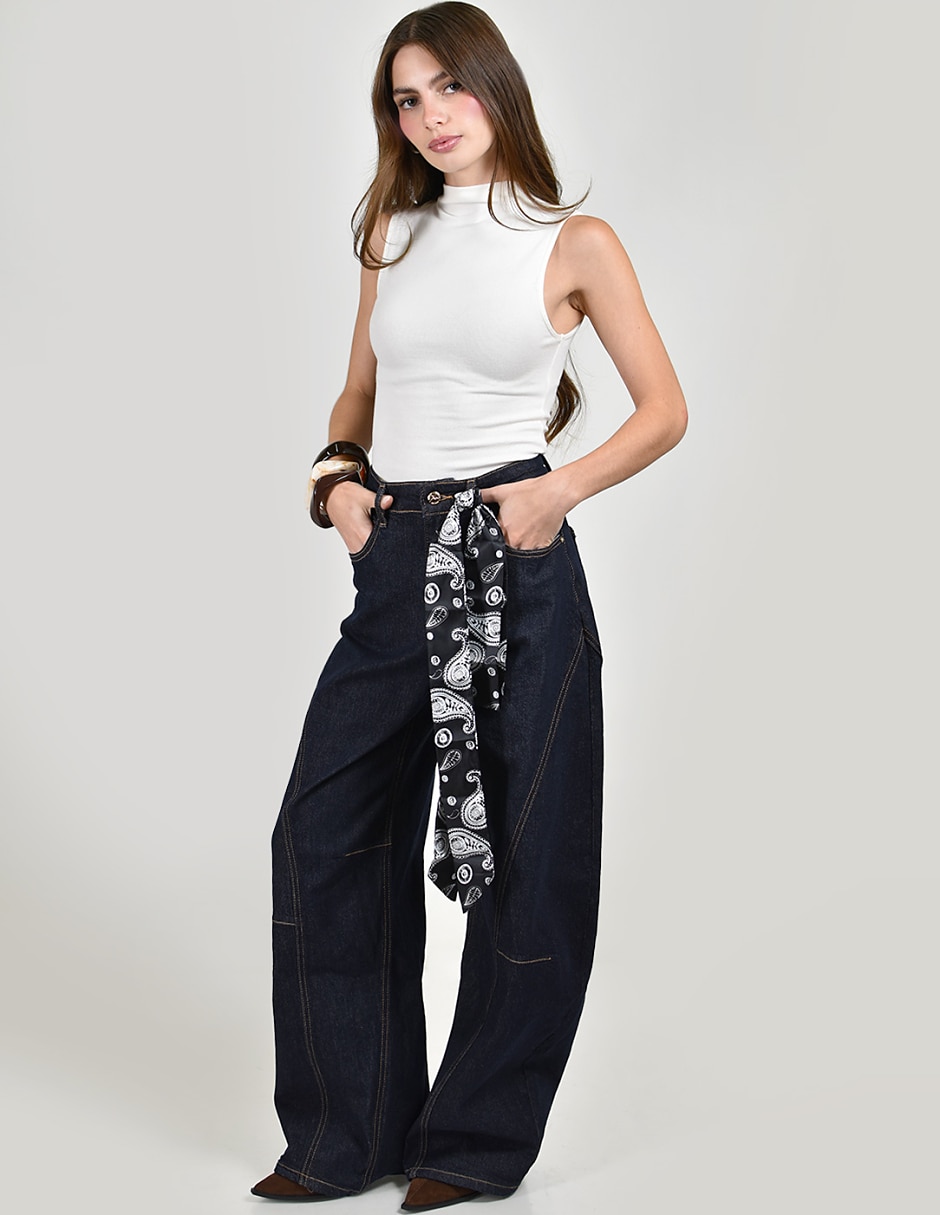 Jeans barrel para mujer 2