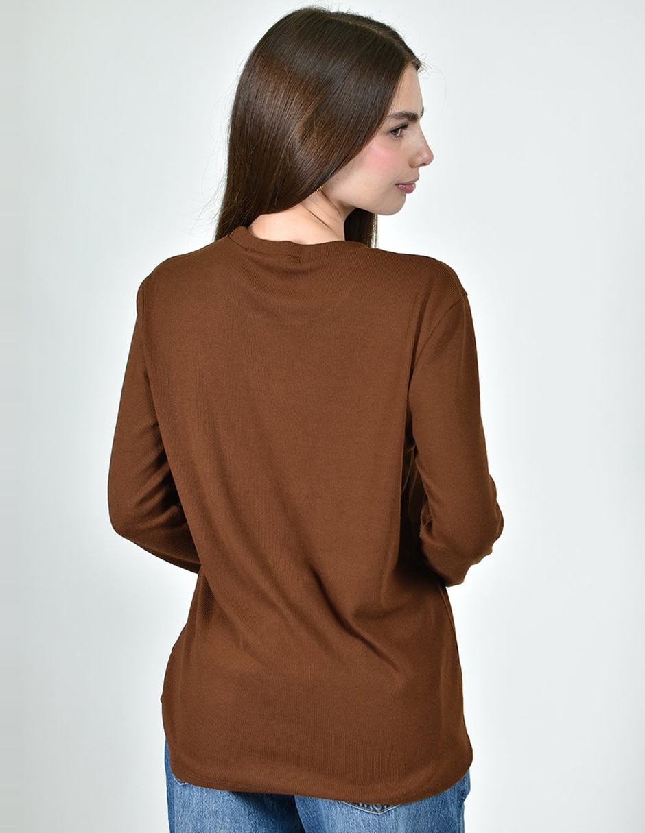 Blusa manga larga para mujer 3