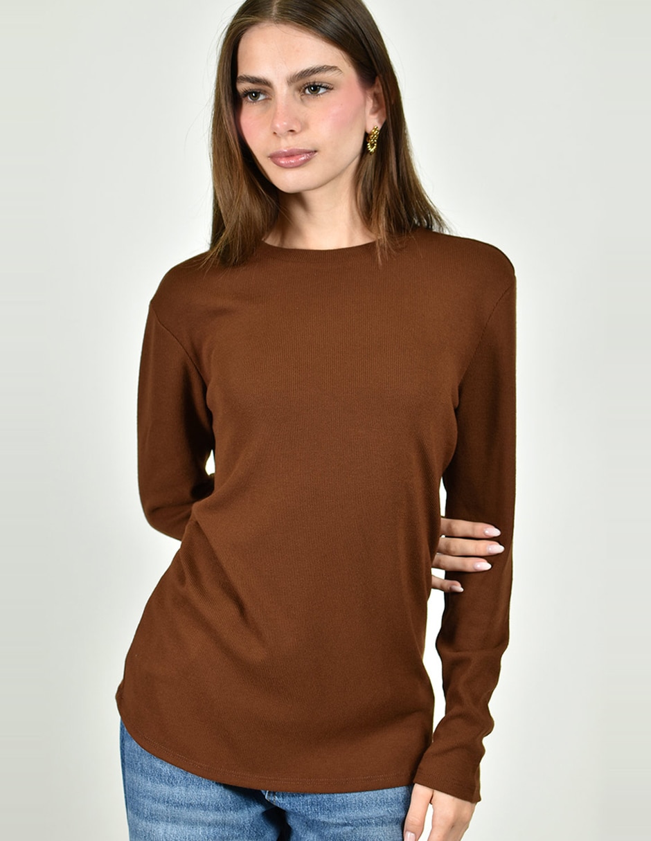 Blusa manga larga para mujer 4